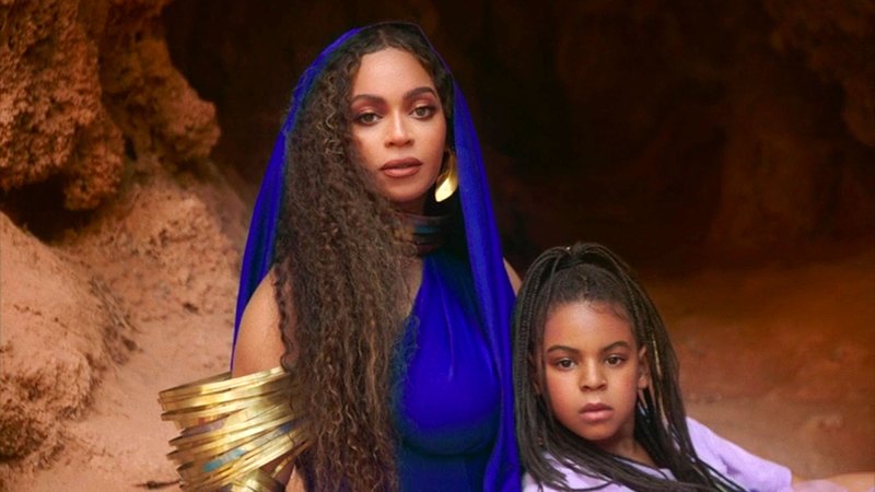 Beyonce and Blue Ivy Carter in Black Is King All the Times Beyonce Kids Blue Ivy Sir and Rumi Appeared in Black Is King Visual Album