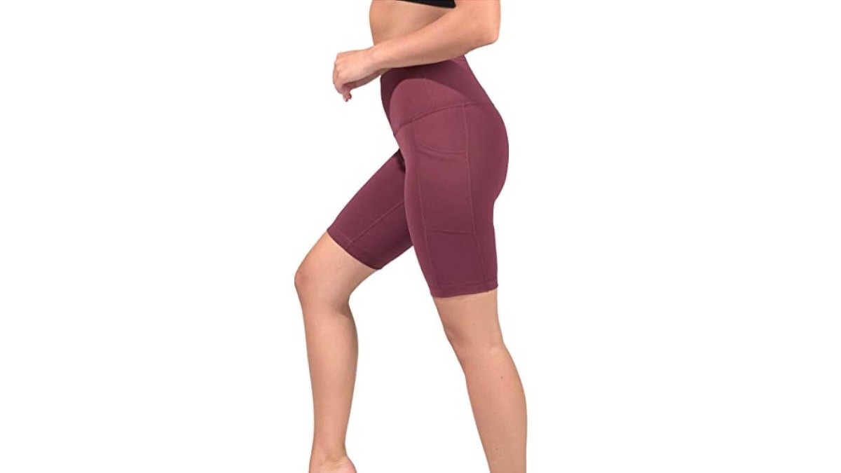 90 Degree By Reflex High Waist Power Flex Biker Shorts