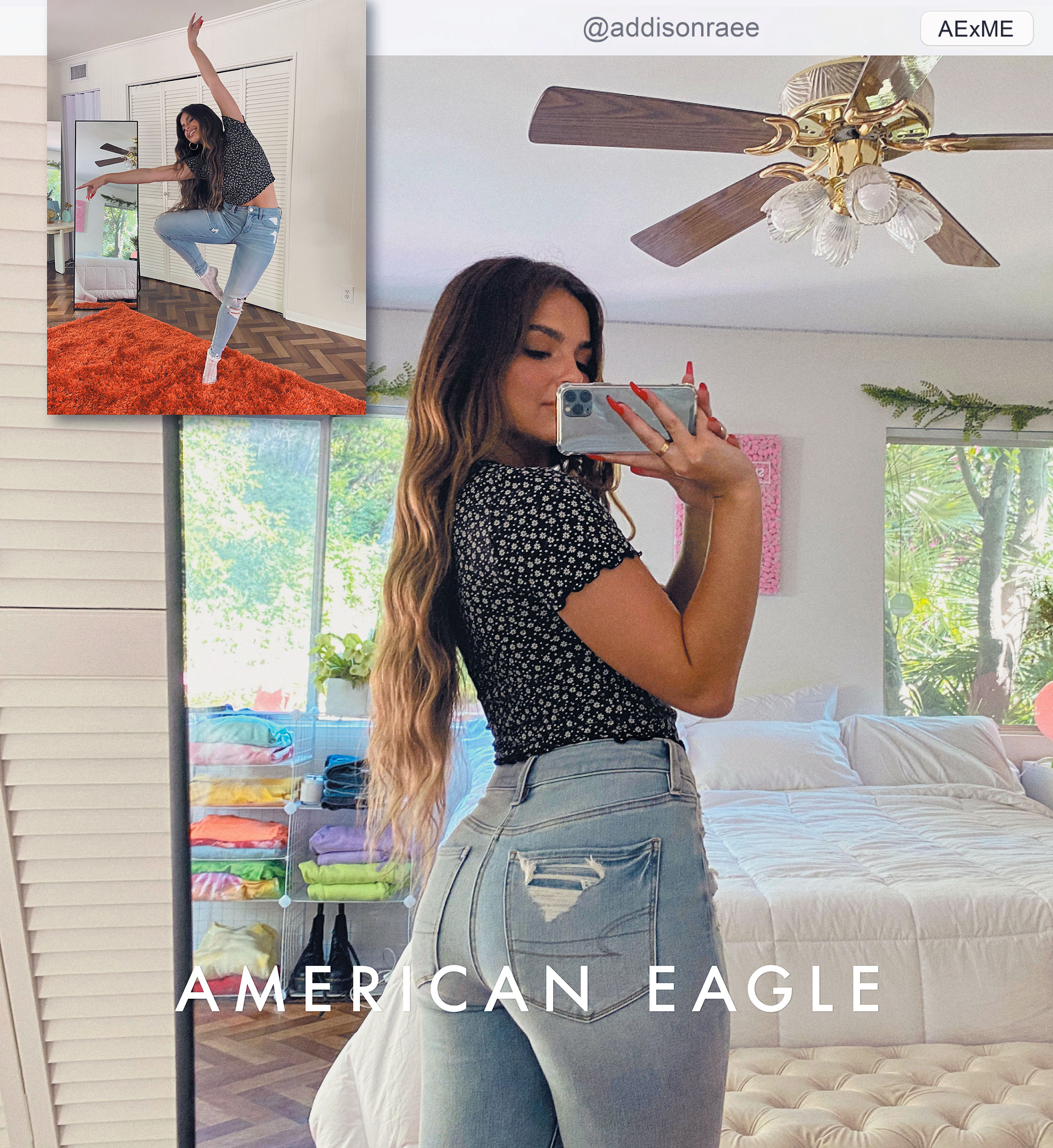 American Eagle S 2020 Campaign Stars Tiktok S Addison Rae Watch - eagle dance studio fan club roblox