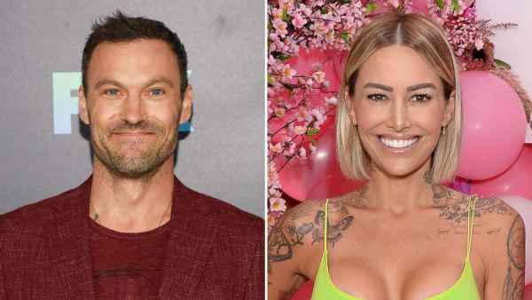 Brian Austin Green and Tina Louise Hold Hands While Grabbing Lunch