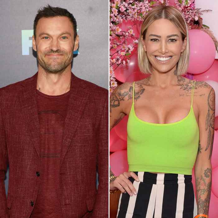 Brian Austin Green and Tina Louise Hold Hands While Grabbing Lunch
