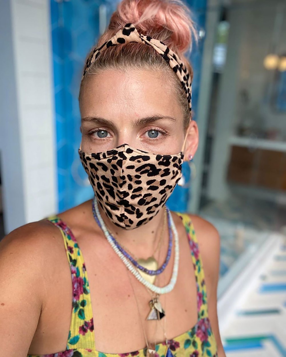 So Chic! Busy Philipps Matches Her Protective Face Mask to Her Headband