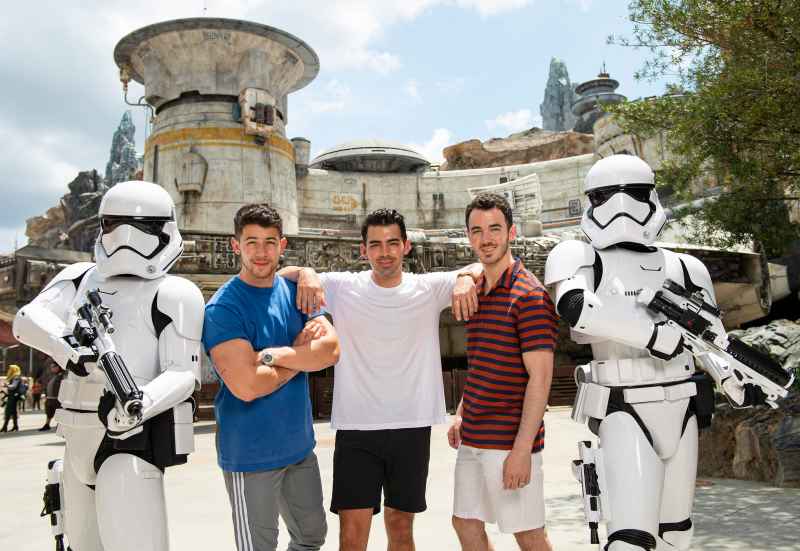 Jonas Brothers Celebs Visit Disney Theme Parks