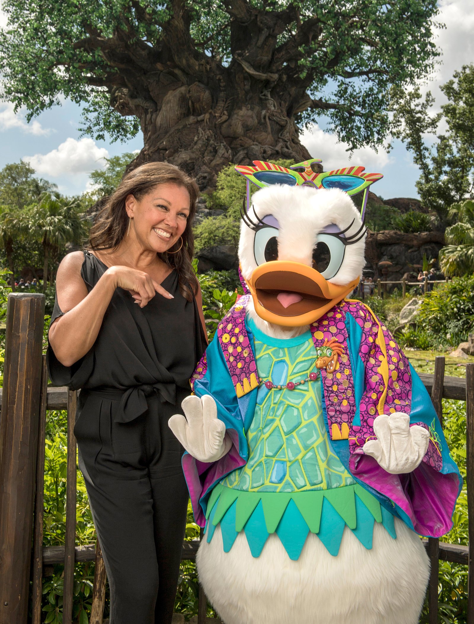 Vanessa Williams Celebs Visit Disney Theme Parks