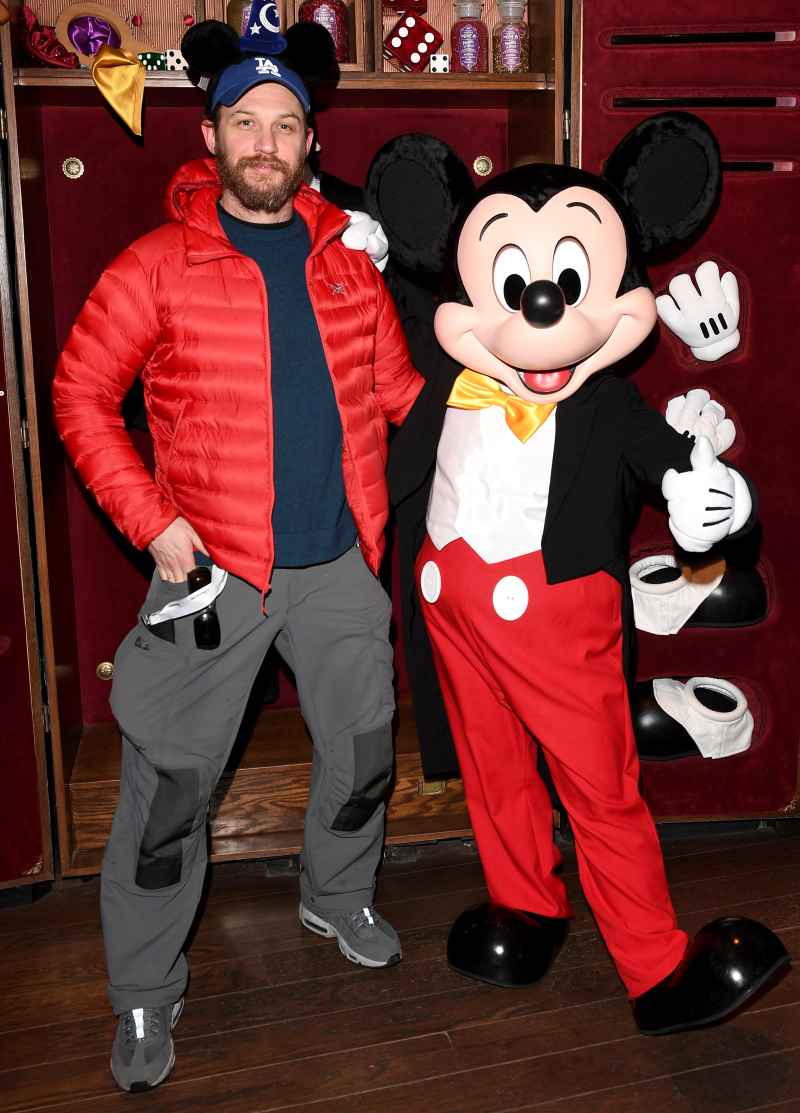 Tom Hardy Celebs Visit Disney Theme Parks