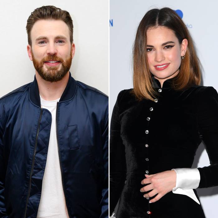 Chris Evans Spotted in London With Lily James