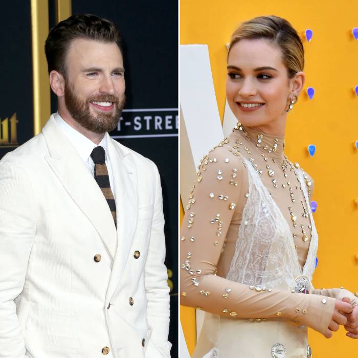 Chris Evans and Lily James Only Have Eyes for Each Other During Ice Cream Date