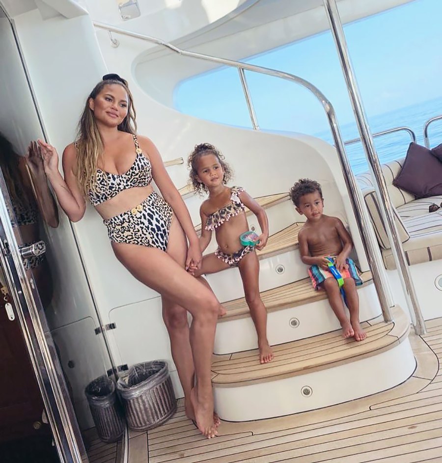 Chrissy Teigen Spent the July 4th Weekend in Chic Swimsuits: A Series of Pics