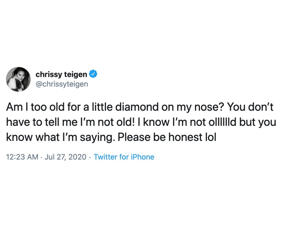 Chrissy Teigen Gets New Piercings After Consulting Twitter Followers: Pic