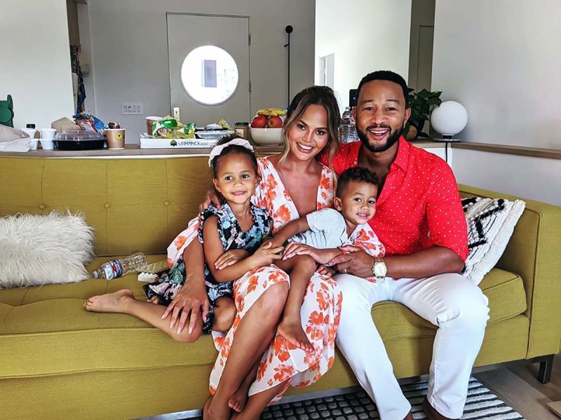Family Photo! See Chrissy Teigen, John Legend’s Pics With Luna and Miles