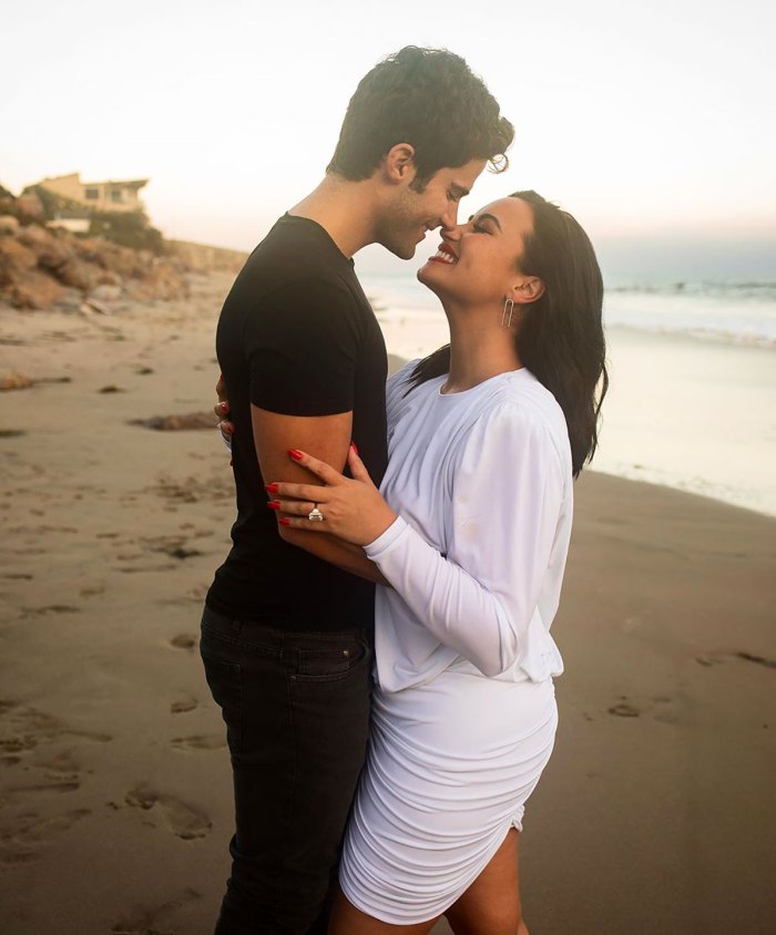 Details on Demi Lovato's Giant Engagement Ring From Max Ehrich