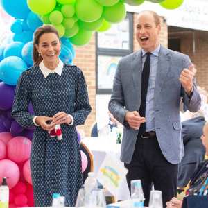Duchess Kate Laughs With Prince William as They Have Afternoon Tea With Hospital Staff