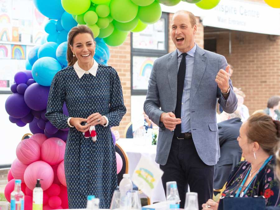 Duchess Kate Laughs With Prince William as They Have Afternoon Tea With Hospital Staff