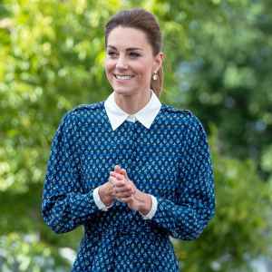 Duchess Kate Channels Princess Diana in a Beautiful Blue Shirtdress