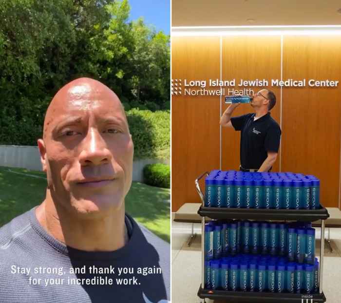 Dwayne Johnson Donates 700,000 Water Bottles to Frontline Workers2