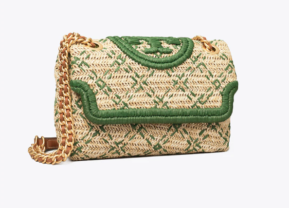 Fleming Soft Straw Small Convertible Shoulder Bag