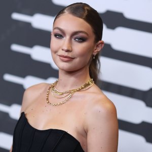 Gigi Hadid Colorful Kitchen Pasta Cabinets
