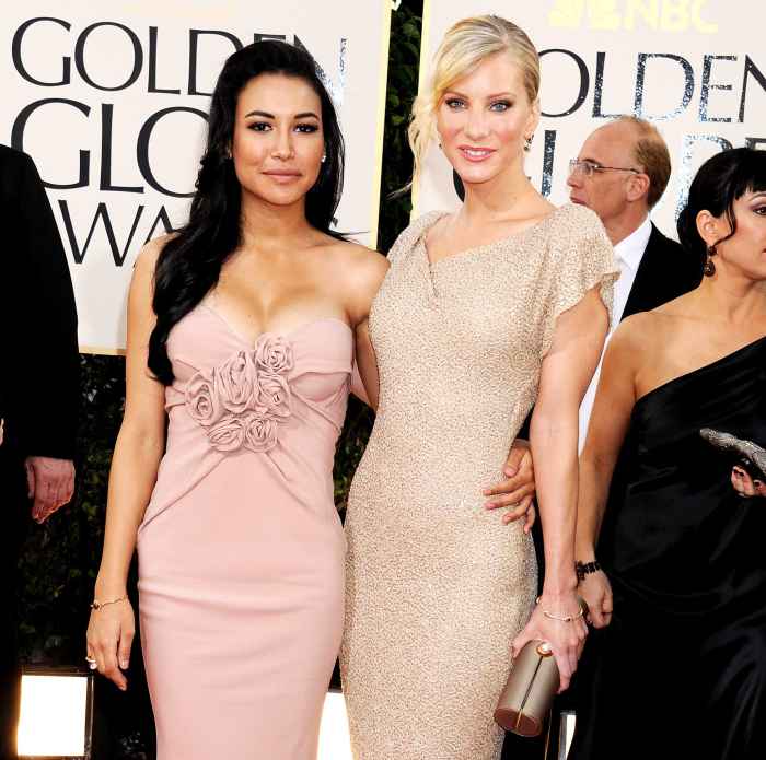 Naya Rivera and Heather Morris at Golden Globe Awards 2011 Heather Morris Isnt Done Honoring Glee Costar Naya Rivera's Legacy