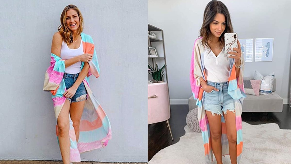 Hibluco Women's Sheer Chiffon Kimono Cardigan