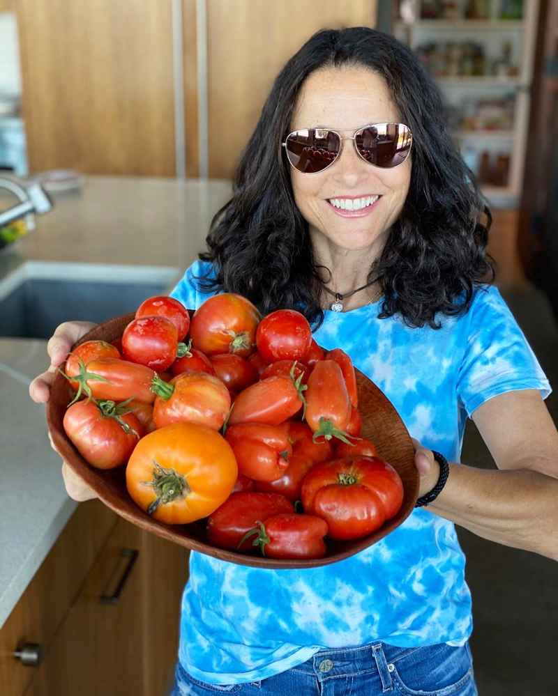 Julia Louis-Dreyfus Holding a Bowl of Tomatoes Stars Show Off Their Summer Eats