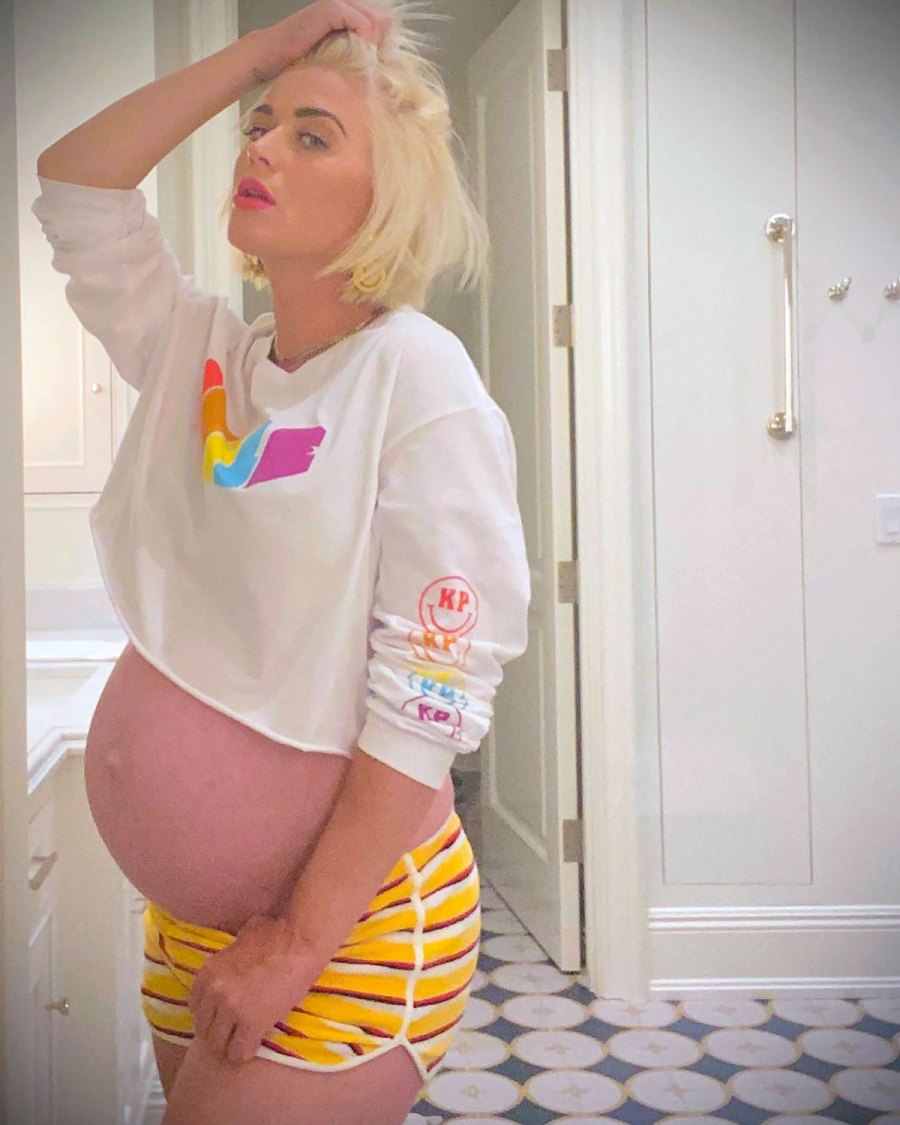 Katy Perry Shows Off Her Baby Bump in a Crop Top