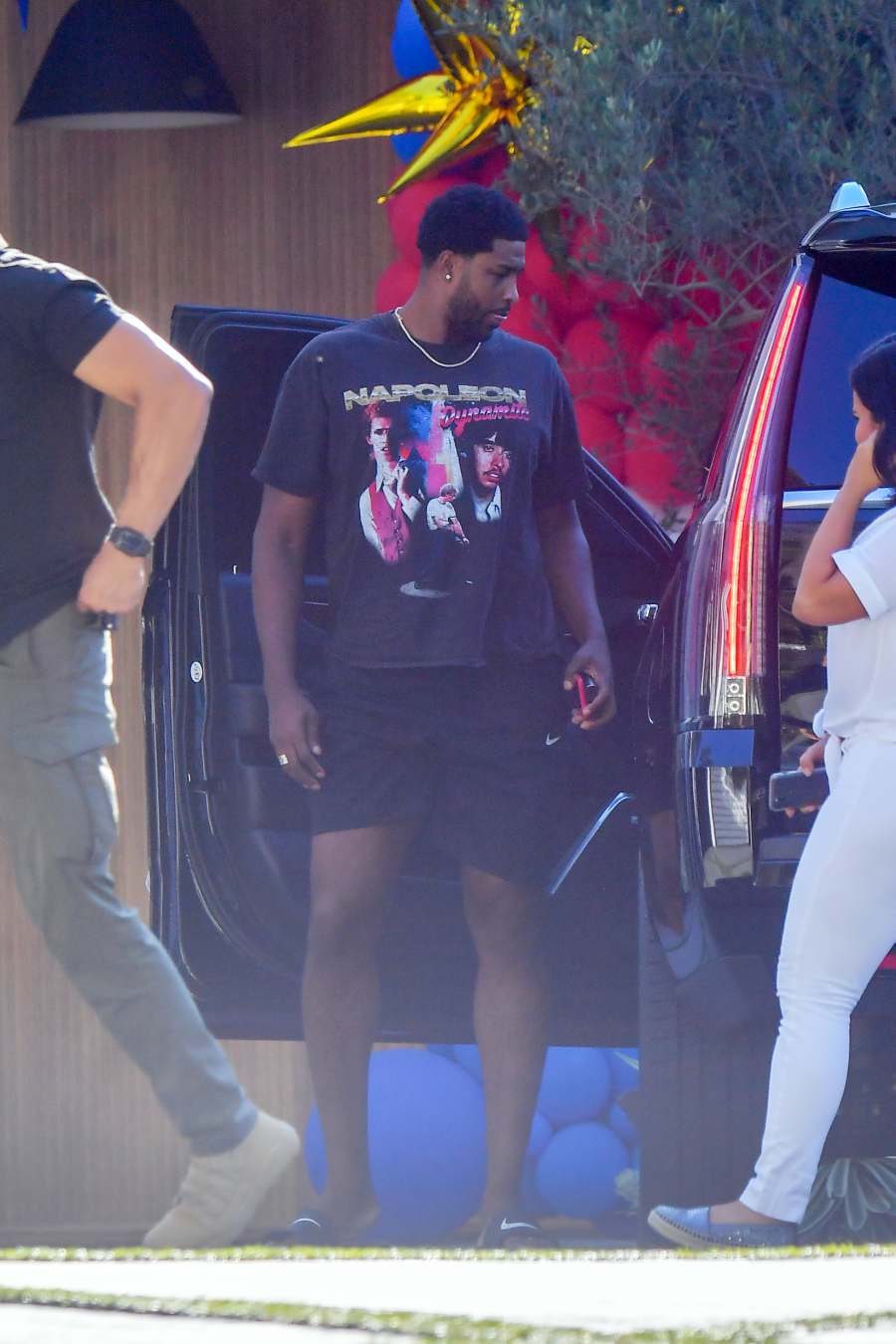Khloe and Kourtney Kardashian Kris Jenner Attend July 4 Party at Tristan Thompson s L A Home