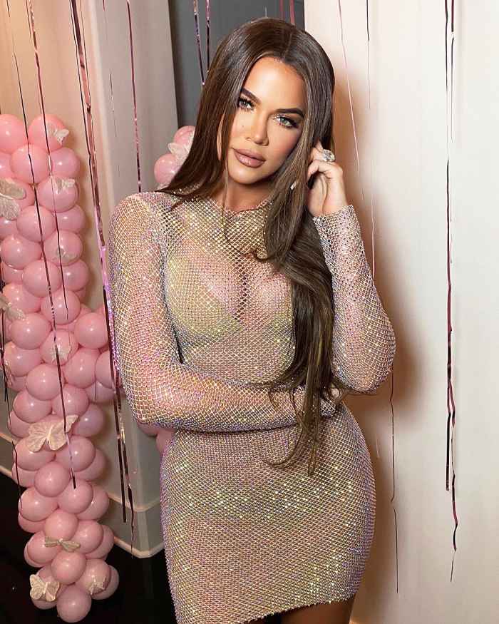 Khloe Kardashian Celebrating Her Birthday and Wearing a Ring on Her Ring Finger with Brown Hair Khloe Kardashian Seemingly Responds to Engagement Rumors About Her and Tristan Thompson