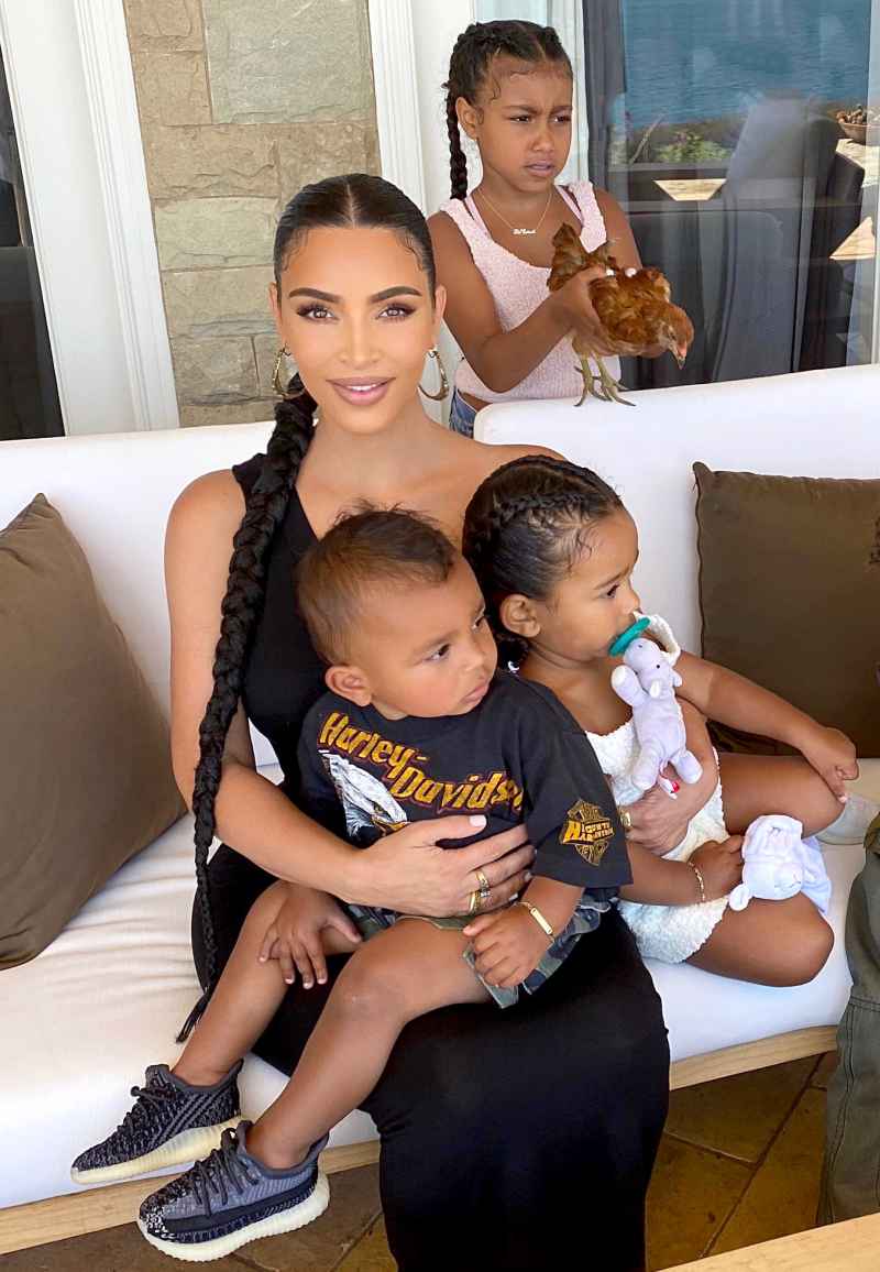 Kim Kardashian Shares Family Photos With 4 Kids After Kanye New Tweets