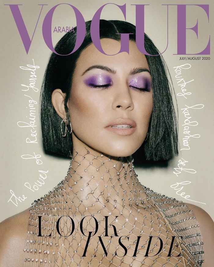 Kourtney Kardashian Rocks a Blunt Bob on 'Vogue Arabia' Cover