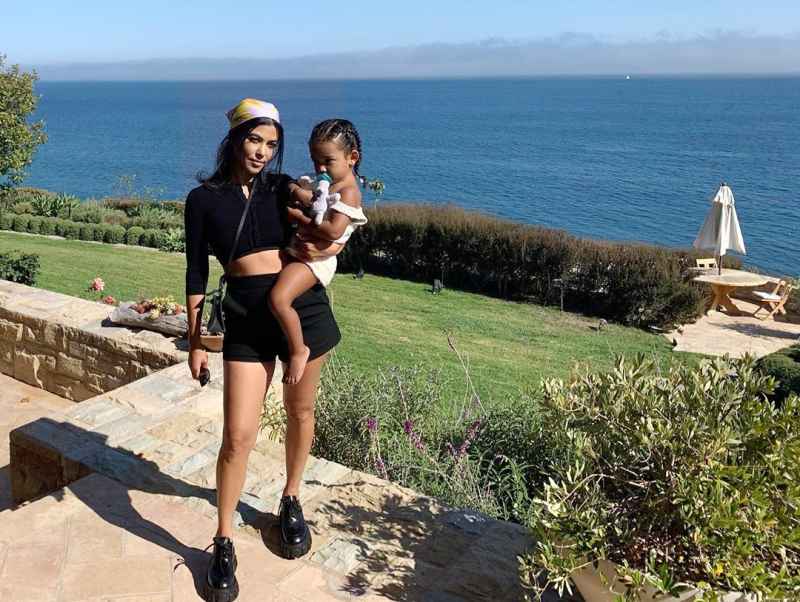 Kourtney Kardashian Cuddles Up to Kim Daughter Chicago