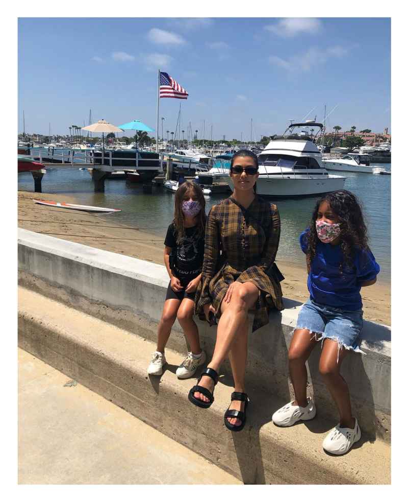Kourtney Kardashian Penelope and North Balboa Island Instagram Kourtney Kardashian Takes Saint and North to Balboa Island for Cousins Trip Amid Kanye Drama
