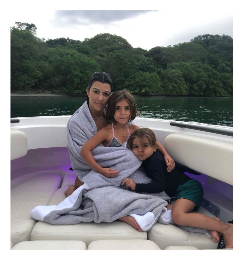 Kourtney Kardashian Stays Present With Three Kids Penelope Reign