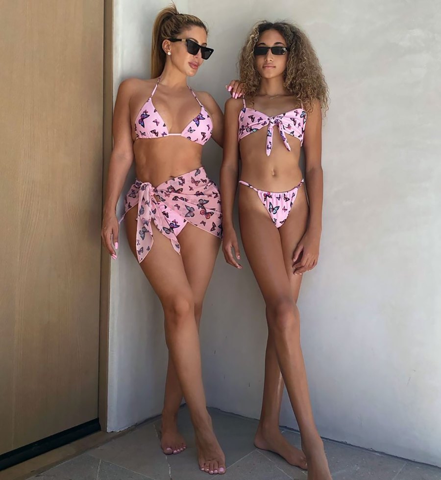 Larsa Pippen and 12-Year-Old Daughter Sophia Twin in Matching Bikinis