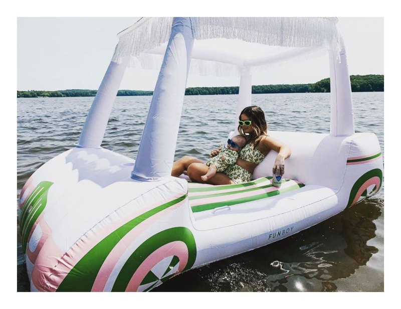 Maren Morris Hayes Inflatable Instagram Parenting Police