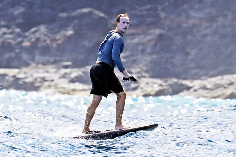 Mark Zuckerberg Spooks the Internet With Too Much Sunscreen on His Face in Hawaii