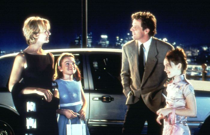 Natasha Richardson Lindsay Lohan and Dennis Quaid in The Parent Trap