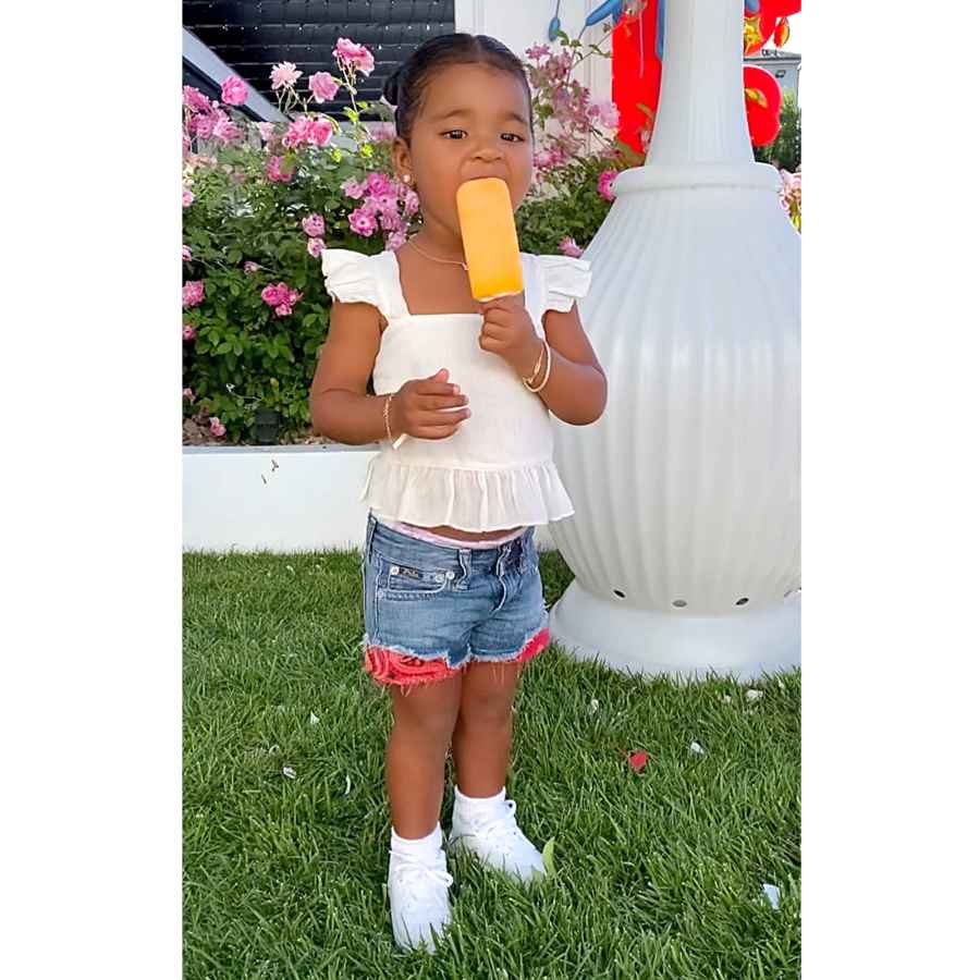 4th of July Popsicle Party Pics of Khloe Kardashian Tristan Thompson Daughter True