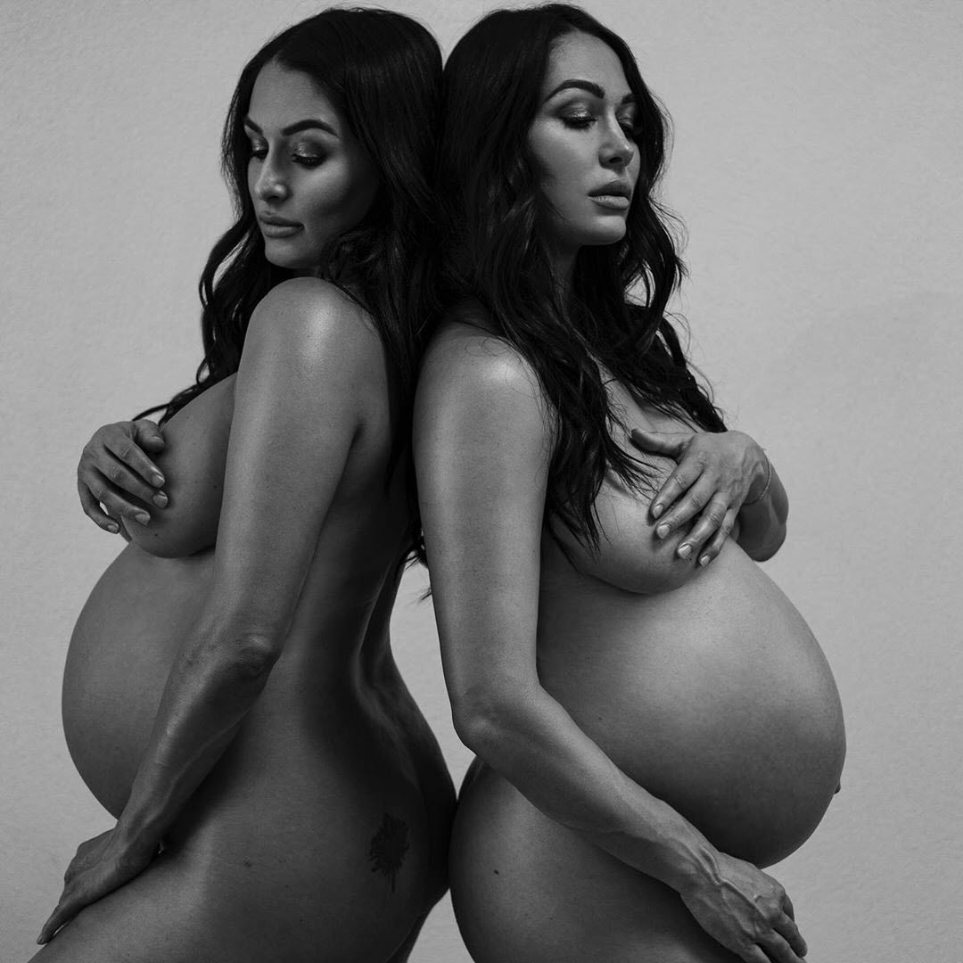 Porn Video Wwe Nikki Billa - Pregnant Nikki, Brie Bella Pose Nude Ahead of Birth: Baby Bump Pics | Us  Weekly