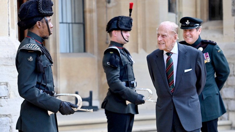 Prince Philip Makes Rare Appearance for Military Ceremony at Windsor Castle