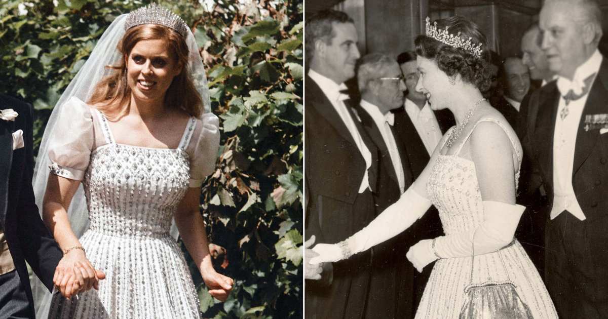 Princess Beatrice Borrowed Her Wedding Dress From Queen Elizabeth | Us Weekly Princess Beatrice Borrowed Her Wedding Dress From Queen Elizabeth | Us Weekly