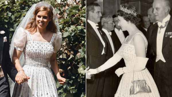 Princess Beatrice Borrowed Her Vintage Wedding Dress From Queen Elizabeth