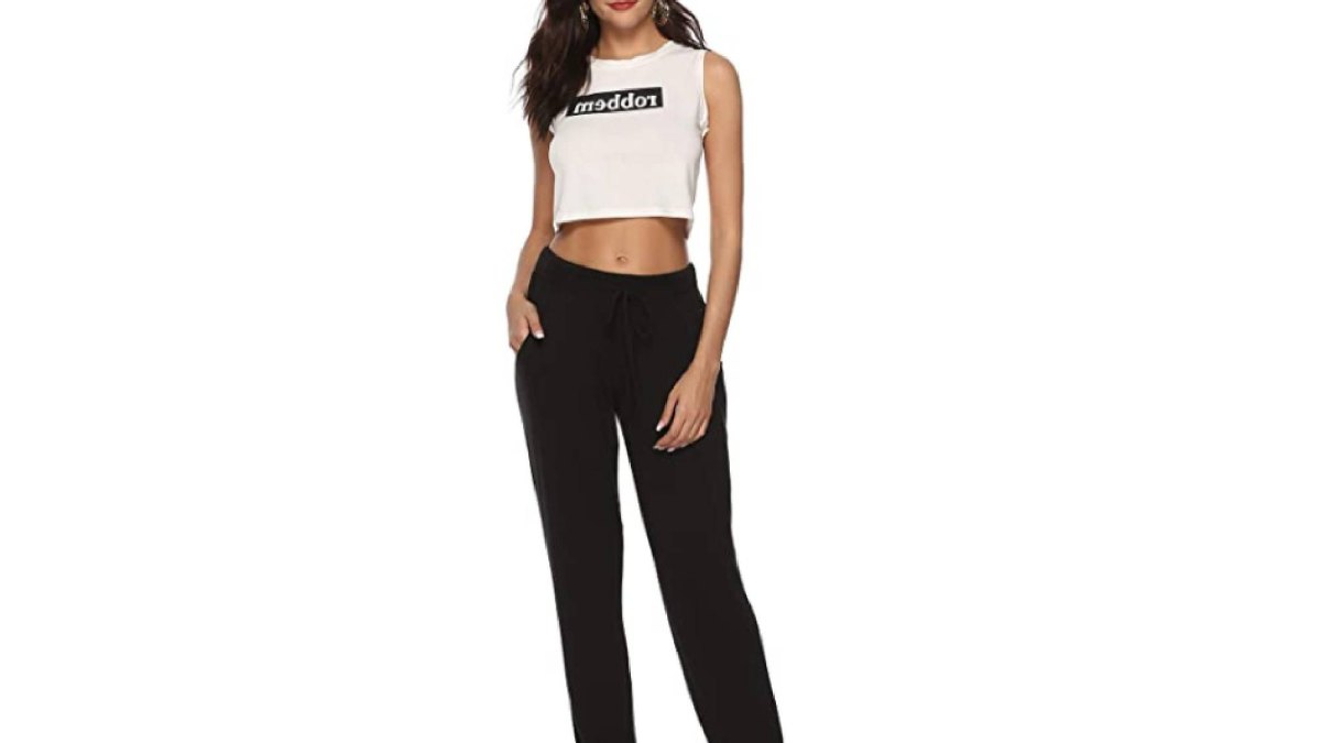 DIBAOLONG Women's Wide Leg Drawstring Loose Yoga Pants
