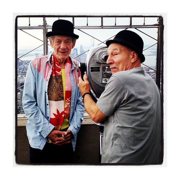 September 2013 Empire State Patrick Stewart and Ian McKellen BFF Moments