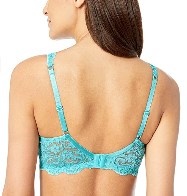 Smart & Sexy Women's Signature Lace Unlined Underwire Bra (Blue Radiance)