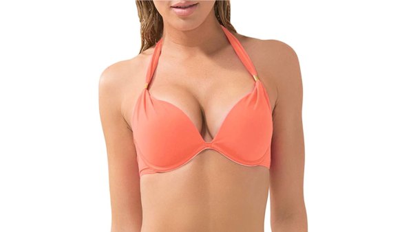 Smart & Sexy Women's Swim Secret Mega Push-up Halter Bikini Top