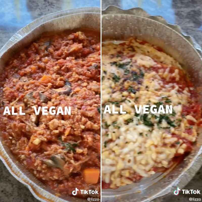 Spaghetti Squash and Vegan Chicken Parmesan Lizzo Reveals More of Her Favorite Vegan Eats TikTok