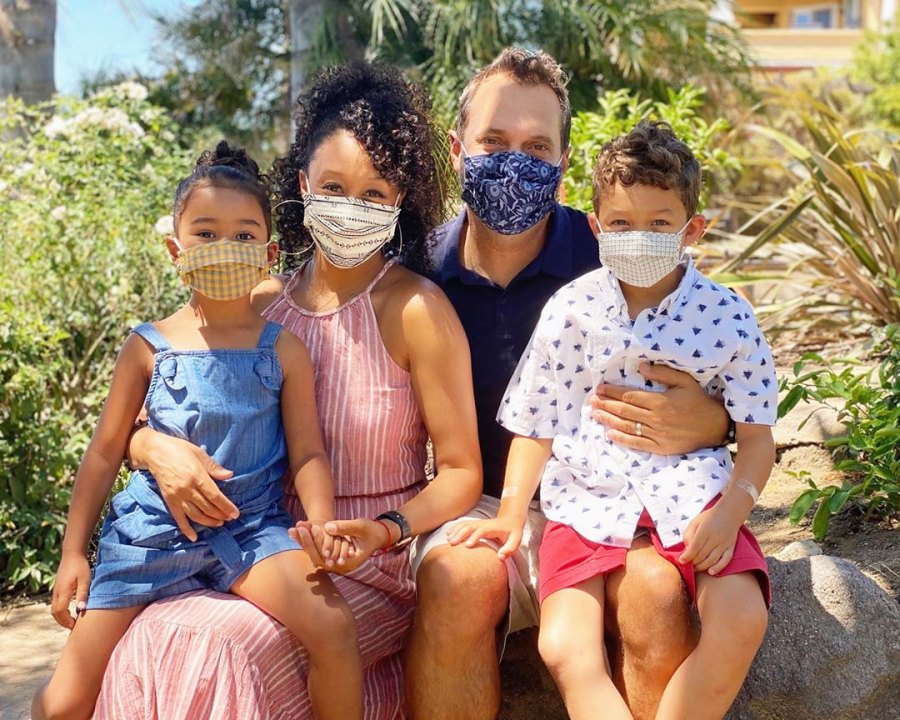 Tamera Mowry Celebrity Kids Wearing Face Masks Amid the Coronavirus Pandemic