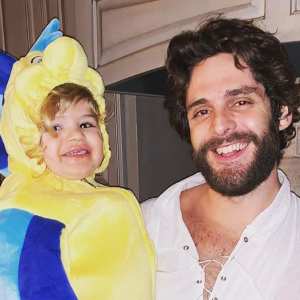 Thomas Rhett Gets Pedicure From Daughter Ada