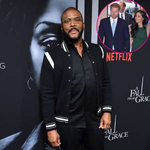 Tyler Perry Pretends to Lose Connection When Asked About Prince Harry and Meghan Markle Staying at His House
