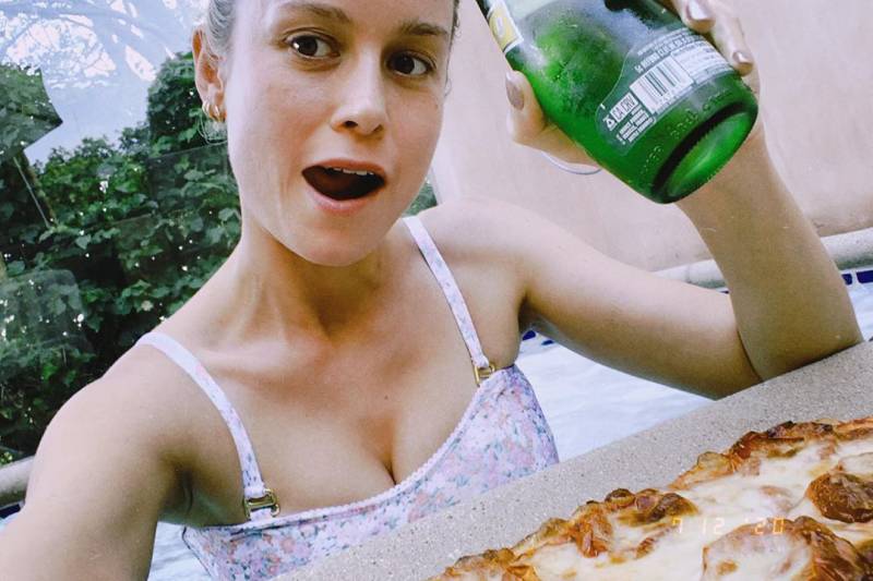 Celebrities Who Love Pizza Brie Larson